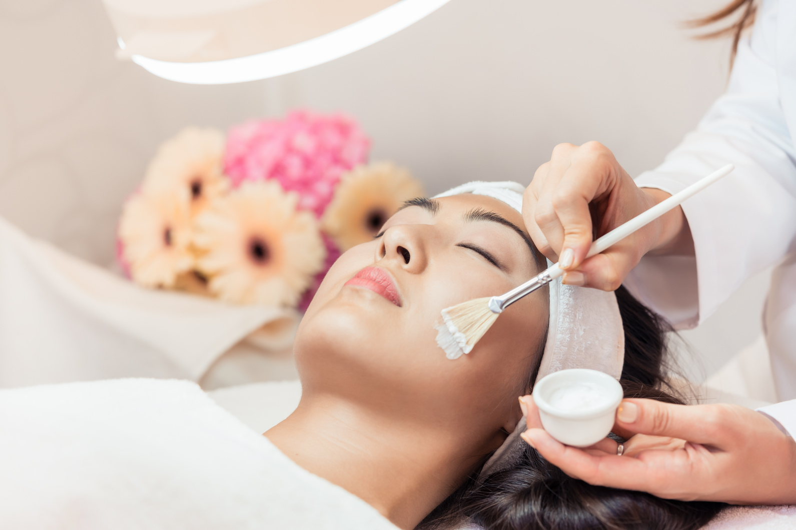 Face of a Beautiful Woman Relaxing 